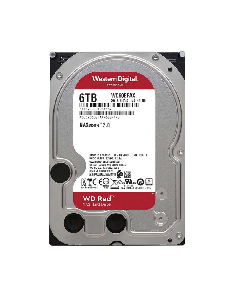 Western Digital Εσωτερικός Σκληρός Δίσκος 6TB (SMR) (Red 3.5") (WD60EFAX)