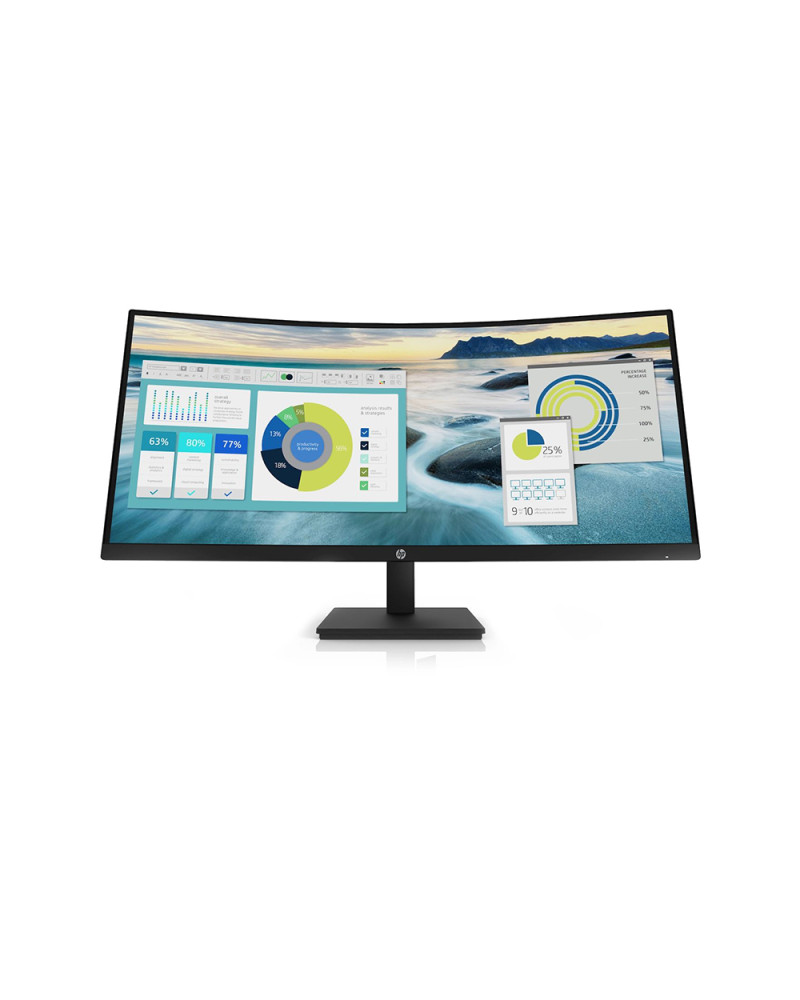 HP P34hc G4 WQHD Curved Ergonomic Monitor 34" with USB-C (21Y56AA) (HP21Y56AA)