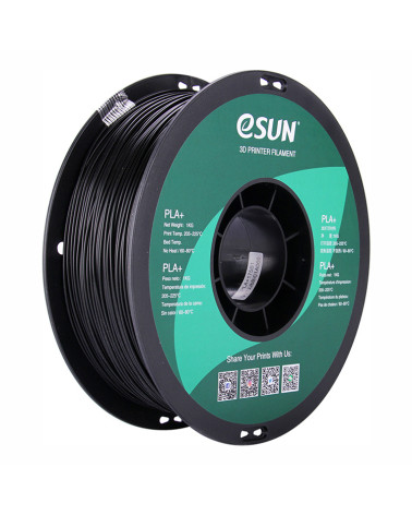 eSUN PLA+ Filament - 1.75mm 1KG | Black