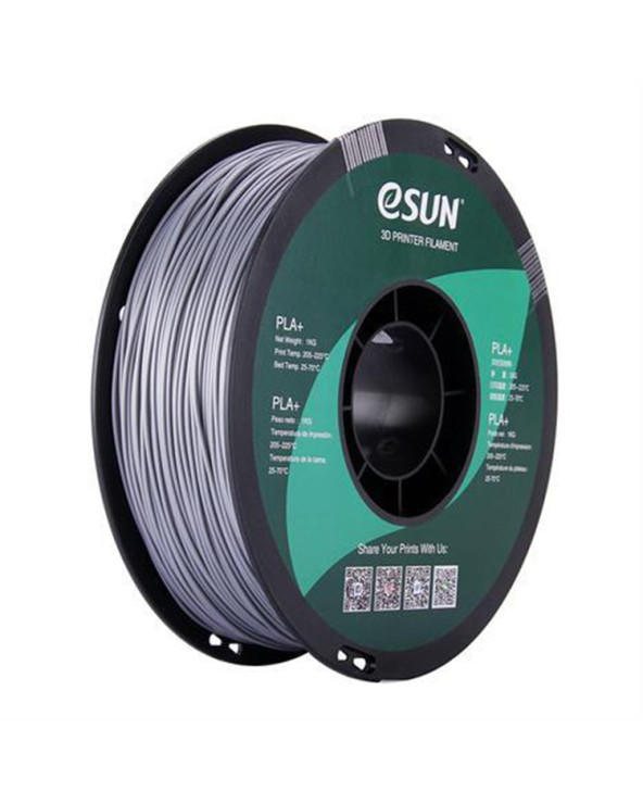 eSUN PLA+ Filament - 1.75mm 1KG | Silver by DoctorPrint