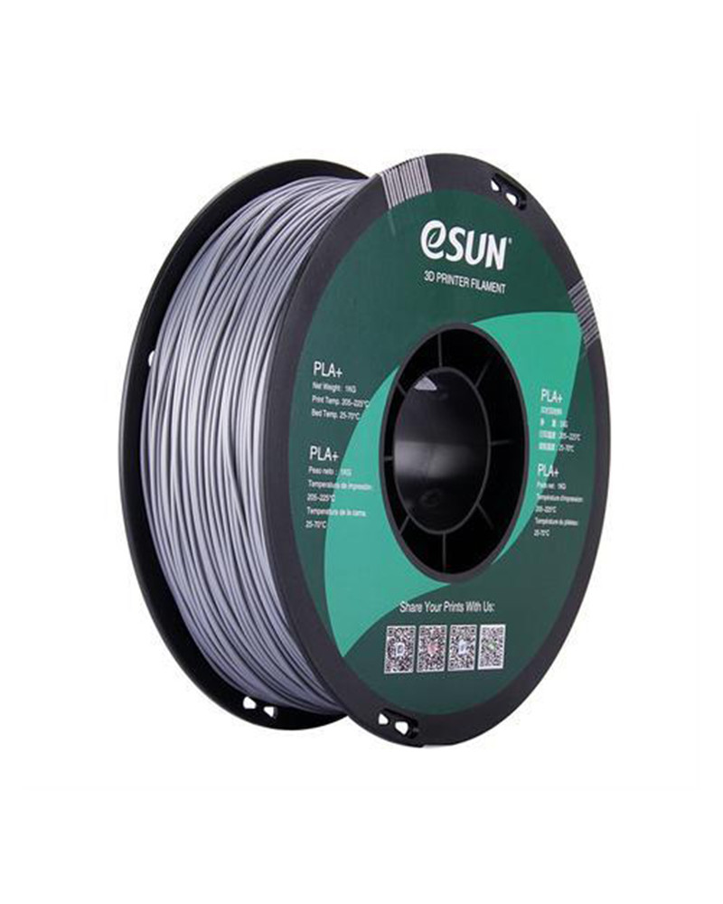 eSUN PLA+ Filament - 1.75mm 1KG | Silver by DoctorPrint