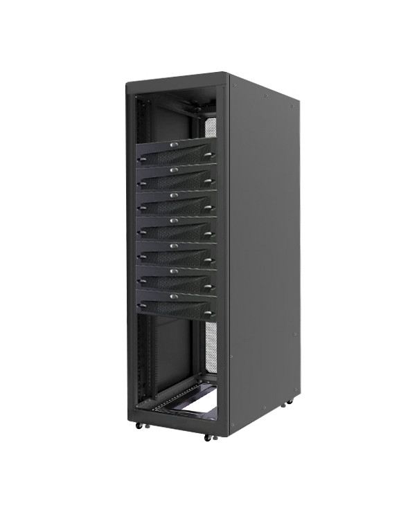 RACK 40U 190x61x97 EMC T-RACK CABINET w/FR. BEZEL/WHEELS