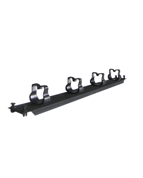 CABLE MANAGER ΝΟΝΑΜΕ 1U 4 HOOK BLACK METAL/PLASTIC