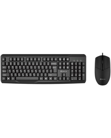 KEYBOARD-MOUSE XTRIKE-ME MK-207 WIRED USB BLACK EN-GR NEW