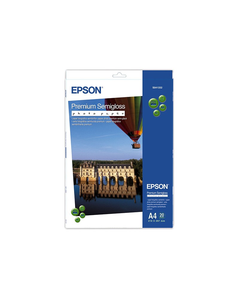 Φωτογραφικό Χαρτί Epson Premium Semi-Glossy A4 251gr/m² (20 φύλλα) by DoctorPrint