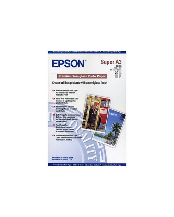 Epson Premium Photo Paper Semi Gloss A3+ (20 Sheets) 251gr by DoctorPrint