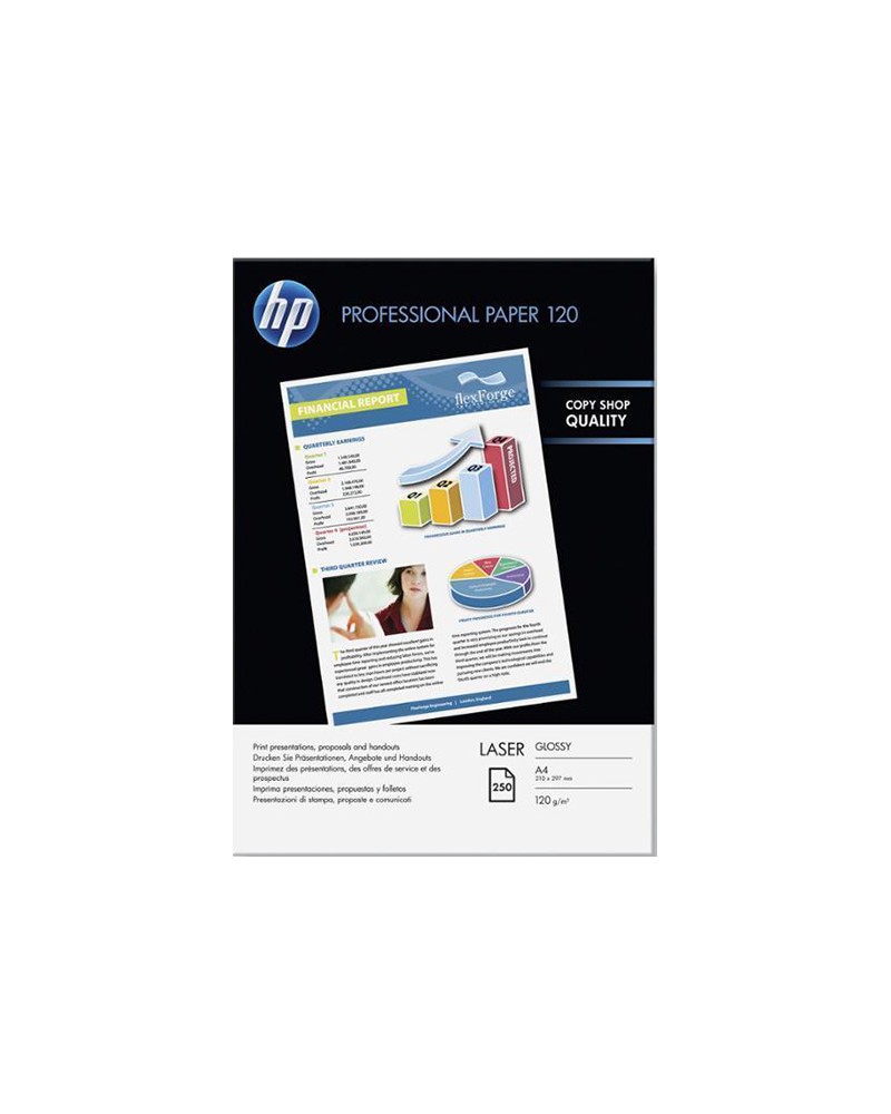 HP Professional Glossy Laser Paper A4 (250 sheets) 120gr by DoctorPrint