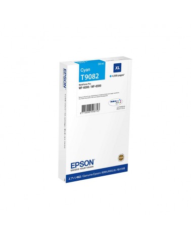 Epson Κασέτα Μελάνης Τ9082 Κυανό XL by DoctorPrint